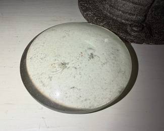 Vintage W. Rolfe Acrylic Lucite Wildflower Paperweight