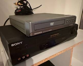 Magnavox MWD200F DVD Player and Sony Hi-Fi Stereo VCR