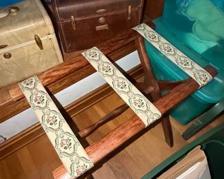 Vintage Scheibe Luggage Rack