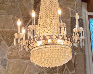 Vintage Empire Style Crystal Chandelier