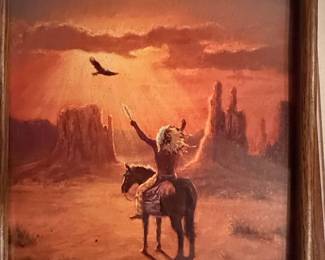 M. Caroselli "Spirit of the Eagle" Western Landscape Print