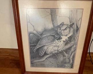 Vintage Chinoiserie Egret and Lotus Flower Art Panel