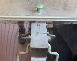 Vintage Stainless Steel Rolling Patio Cooler
