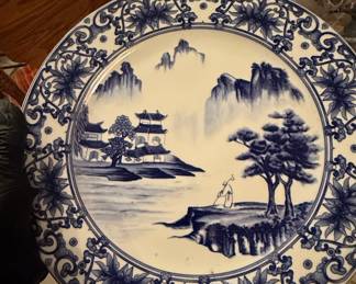 Canton Blue "Made in China" Dinnerware Set