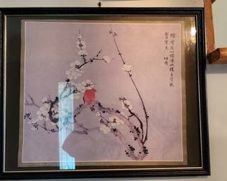 Vintage Chinese Style Bird and Flower Prints