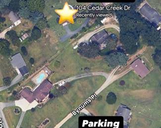 Please note where parking is and the estate sale. We have received permission from neighbors for access between the properties.