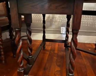 UNDERNEATH BARLEY TWIST DINING TABLE