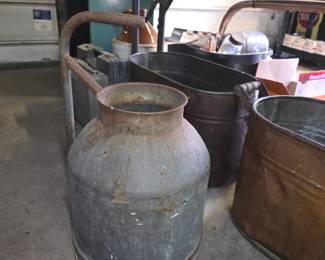 Galvanized Milk Can
