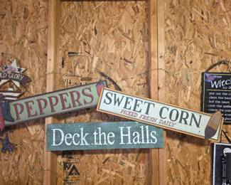 Wooden and Metal Signs Home Decor