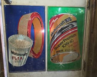 60's Motorcraft Metal Signs, Petroliana