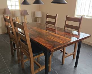 Gorgeous Custom Made Dining Table & Chairs