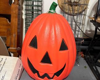 Vintage Halloween Blow Mold pumpkin