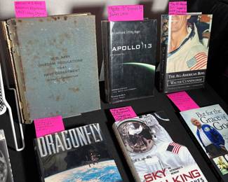 Signed and/ or inscribed books & memoirs from authors, or Astronauts