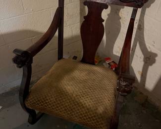 Many rocking chairs
