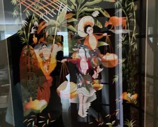 Framed Asian art