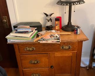 Oak washstand