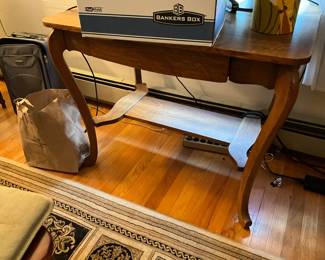 Oak library table