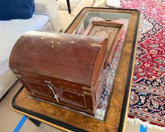 Pakistani Inlaid Brass Secretary Box