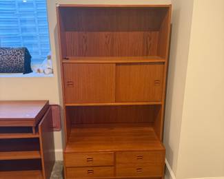 Danish MCM Teak Designer Wall Unit