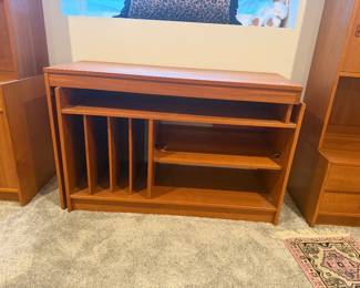 Danish Teak MCM Domino Mobler Record Cabinet