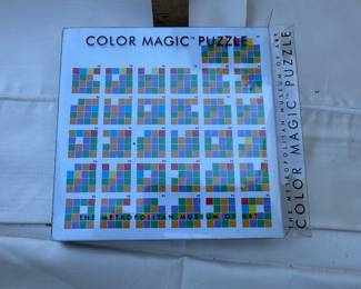 Vintage Color Magic Grid Puzzle Game 