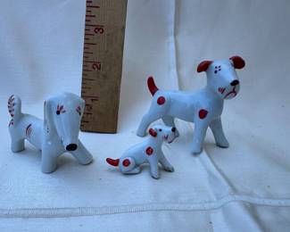 Three Piece Spotted Dogs  Set 