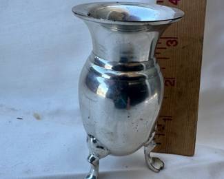 Silverplate Miniature Footed Bud Vase 