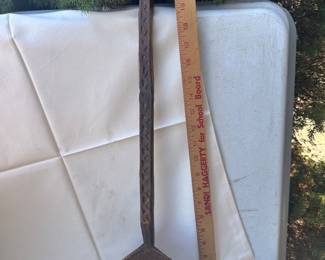Hand Carved Wooden Butter Paddle Spoon 
