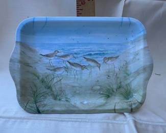 Hand-Painted Coastal Beach Accent Tray 