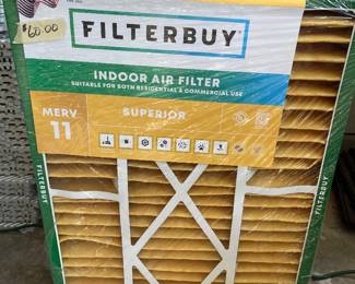Five AC filters, 20" x 25" x 5"