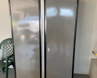 Husky storage cabinet, 46W 72H 24 deep, no key