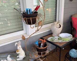 Tall Iron Curly Tree Planter
