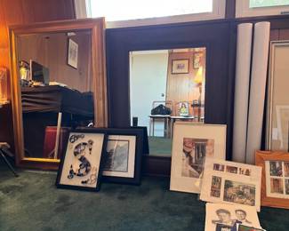 Large Mirrors, Framed Cafe scenes