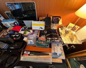 LED lamps, rulers, Headphones NEW, SO MUCH STUFF