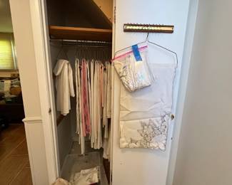 Clean linens in all patterns, table settings, napkins