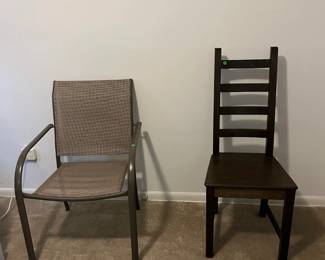 One chair for outside, one for inside ;)