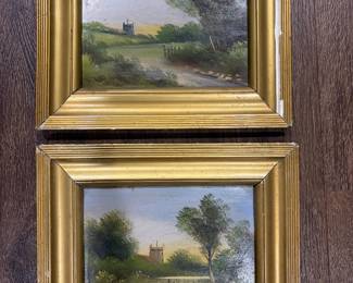 Small vintage landscapes together