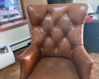 Leather desk chair