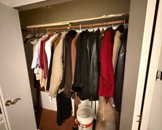 Coats and a few leather jackets
