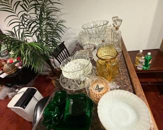 Depression glass Anchor hocking forest green