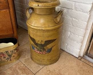 Vintage milk can