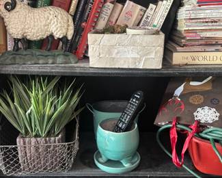Books and decor