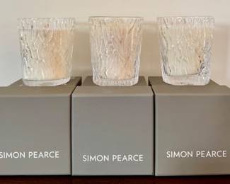 New Simon Pearce Votive Candles