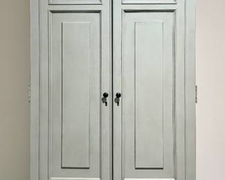 Great Size - Light Grey Contemporary Armoire with Drawers