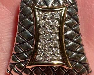 Sterling & 14K Pendant