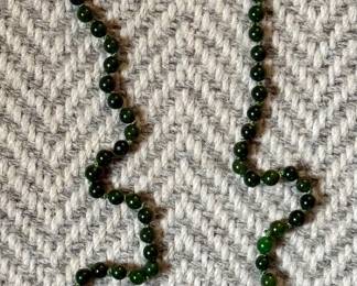 Nephrite Jade Necklace with 14K Clasp