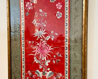 Asian Embroidery, Framed