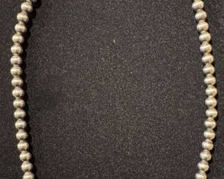 Sterling Beaded Necklace