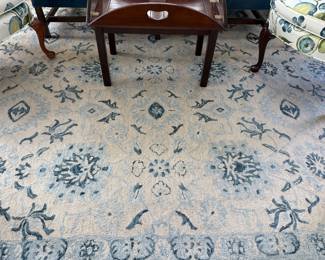 Blue & White Area Rug
