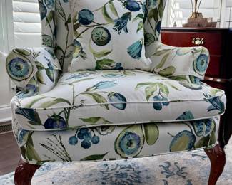 (2) Custom Upholstered Armchairs